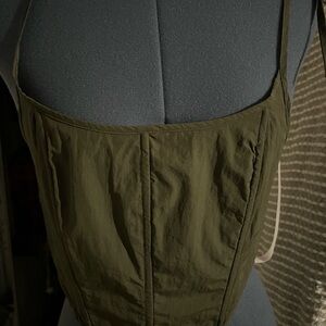 Missguided Khaki Green Corset Top